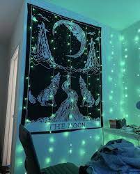 Tarot Moon Tapestry Edgy Bedroom Hippie Bedroom Decor Chill Room