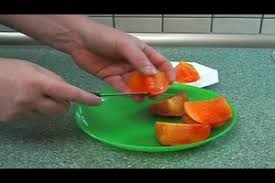 Video Kaki Schalen So Essen Sie Die Frucht Richtig