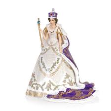 Elizabeth ii acceded to the throne at the age of 25 upon the death of her father, george vi, on 6 february 1952. Coronation Of Queen Elizabeth Ii Figurine