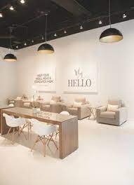 15 Boho Nail Set Up Ideas Nail Salon Design Nail Salon Decor Salon Interior Design