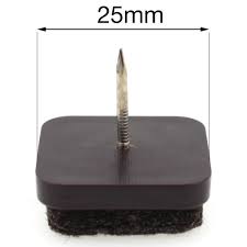 How to attach wooden legs to a table. 25mm Felt Backed Nail In Wooden Table Chair Leg Pads Glides