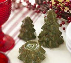 Check out these inspirational kitchen accessories. Christmas Table Accesories The Christmas Tree Salt Pepper Shakers