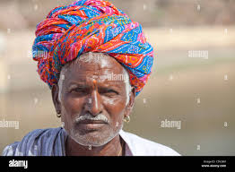 Portrait rajasthani man jaipur rajasthan hi-res stock photography and  images