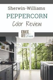 Sometimes it reads almost black, but it is a true dark gray. Sherwin Williams Peppercorn Paint Color Review The Best Dark Gray Knockoffdecor Com