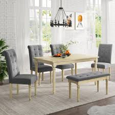 We did not find results for: 6 Piece Dining Table Set With Tufted Bench Table And 4 Dining Chairs Overstock 32941308