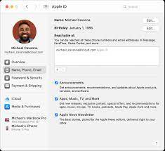Choose one that isn't already used by another google account. Change Name Phone Email Preferences For Your Apple Id On Mac Apple Support