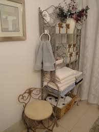 And that graceful metal design is an ideal counterpoint to almost any decorating theme or color. Pin By Rebecca Huffman On Decorating Ideas Shabby Chic Room Shabby Chic Bathroom Diy Bathroom Storage