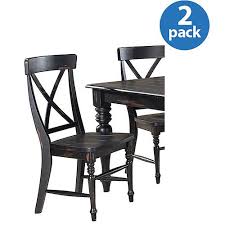 Generic Imagio Home Roanoke X Back Dining Side Chairs Set Of 2 Rubbed Black Walmart Com Side Chairs Dining Home Black Dining Side Chair