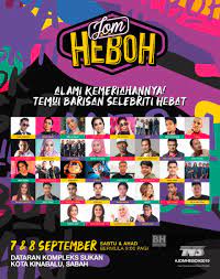 Karnival jom heboh (kjh), acara padang terbesar tv3 telah memulakan memulakan siri jelajahnya pada hujung minggu lepas. Karnival Jom Heboh Temui Peminat Di Sabah 7 8 September Ini