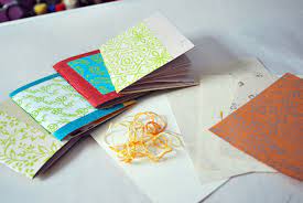 Making greeting cards is a great activity for parents and kids to share. How To Make Notebooks From Greeting Cards Mary Makes Good