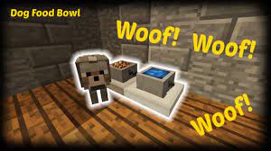 Minecraft How To Make A Dog Food Bowl Youtube