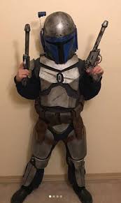 Jango Fett Costume I Made For My Son For 2018 Halloween Jangofett Starwars Cosplay Diy Hallowe Kids Star Wars Costumes Star Wars Halloween Costumes Mandalorian
