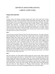Novel leftenan adnan wira bangsa : Leftenan Adnan Wira Bangsa Sinopsis Bab 1 3