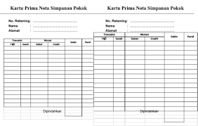 Pertama, catat arus kas masuk. Format Buku Tabungan Koperasi Cara Golden