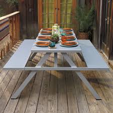 A Frame Picnic Table Metal Picnic Tables Picnic Table Outdoor Tables And Chairs