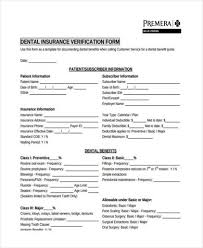 Free 23 Insurance Verification Forms In Pdf In 2020 Dental Insurance Letter Template Word Insurance