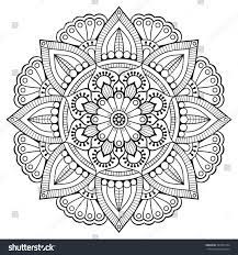 Flower Mandalas Vintage Decorative Elements Oriental Pattern Vector Illustration Islam Arabic In Mandala Malvorlagen Muster Zum Ausmalen Mandala Ausmalen