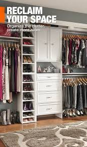 Reclaim Your Space Home Depot Closet Organizer Home Depot Closet Closet Remodel
