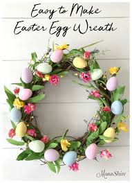 It is often used in arts and crafts to make various. Easy Easter Egg Wreath Mamashire