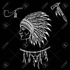 Chief illiniwek was portrayed by a student to represent the illiniwek, the state's namesake, although the regalia worn was from the sioux. Man In The Native American Indian Chief Indian Feather Headdress Royalty Free Cliparts Vectors And Stock Illustration Image 57149480