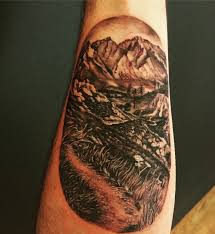 Trail To Mountain Tattoo Masami Dakini Tattoo South Philadelphia Mountain Tattoo Tattoos Maple Leaf Tattoo