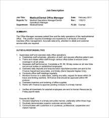 Also manages setup information for bank statement processing and reconciliation. 9 Office Manager Job Description Templates Free Sample Example Format Download Free Premium Templates