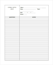 Sort through the results carefully, and choose the best invoice form to suit your business's needs. Cornell Notes Template 9 Free Word Pdf Documents Download Free Premium Templates