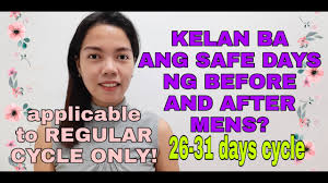 Kelan Ang Safe Days Regular Cycle Only Before And After Mens Youtube
