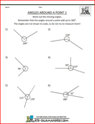 5th Grade Geometry Angles Worksheet Geometry Worksheets Math Worksheets