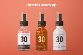 Download Spray Bottles Mockup Creative Photoshop Templates Creative Market