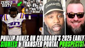 Phillip Dukes On Colorado's 2025 Early SIGNEES & Transfer Portal PROSPECTS!