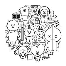 Maybe you would like to learn more about one of these? Bt21 Coloring Pages 80 Free Printable Coloring Pages