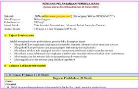 Standar kompetensi mendengarkan 2 memahami makna teks fungsional pendek. Rpp 1 Lembar Bahasa Inggris Sma Smk Kelas 11 Semester 1 Situs Guru