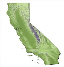 This blank map of california is free and available for download. Physical Map Of California