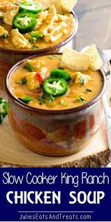 Add chicken bones and all remaining ingredients to slow cooker and cover with enough water so that all ingredients are submerged. Crock Pot King Ranch Chicken Soup Your Favorite King Ranch Chicken Casserole Flavor Turned Int With Images King Ranch Chicken Ranch Chicken Casserole Slow Cooker Recipes