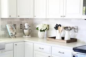 Elegant white modern subway marble mosaic backsplash tile for modern design kitchen spaces. How To Install A Marble Subway Tile Backsplash Abby Lawson