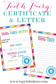Best tooth fairy letter templates when you're short on time. An Adorable Tooth Fairy Certificate Letter To Bring The Magic I Spy Fabulous