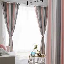 45 modern bedroom curtain designs ideas master bedroom curtains. Nordic Pink Grey Striped Curtain For Bedroom Living Room Tulle Curtains Modern Blackout Curtain Finished Window Drapes Zh029 4 Curtains Aliexpress