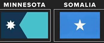 Comparing the new Minnesota flag with Somalia flags.