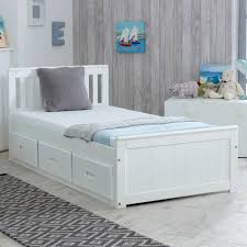 Mission White Wooden Storage Bed Frame 3ft Single Perabot Kamar Tidur Tempat Tidur Anak Ide Kamar Tidur