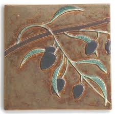 Merlot Grape Arts And Crafts Mud Pi 6x6 Tile Etsy Olive Branch Art Arts And Crafts Art