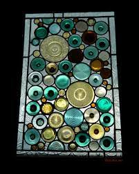 Custom Glasswork Window Stained Recycled Glass Bottles Stained Glass Mosaic