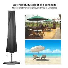 A cantilever parasol is a specific type of garden umbrella that features a stand located on the side. Outdoor Waterproof Umbrella Cover Garden Cantilever Parasol Sunshade 26 57 190cm