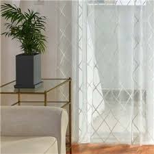 Moderne Gardine Raute Muster In Weiss Gardinen Modern Gardinen Schlafzimmer Vorhange