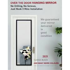 Hold the mirror in position against the door. Quality Over The Door Hanging Mirror Full Length Shopee Singapore