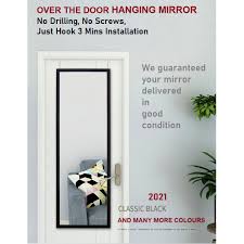 Over the door mirror hooks 9 ways to hang a on how heavy full length leaner wall house of hepworths 3 wikihow paulbabbitt com those inexpensive behind mirrors horizontally home decor diy framing over the door mirror red dot. Quality Over The Door Hanging Mirror Full Length Shopee Singapore
