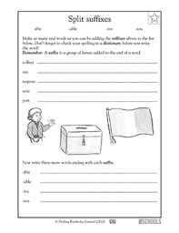 Monatomic ions are derived from single atoms. Suffixes Ible Able Ive And Ion 3rd Grade Reading Writing Worksheet Greatschools