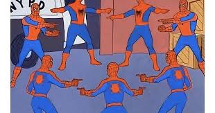 Spider Man Pointing At Each Other Template Album On Imgur