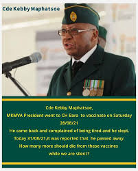 Maphatsoe was a trained political soldier of umkhonto we sizwe (mk). Tya Rue0tmid8m