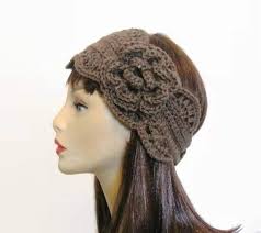 Crochet Brown Headband